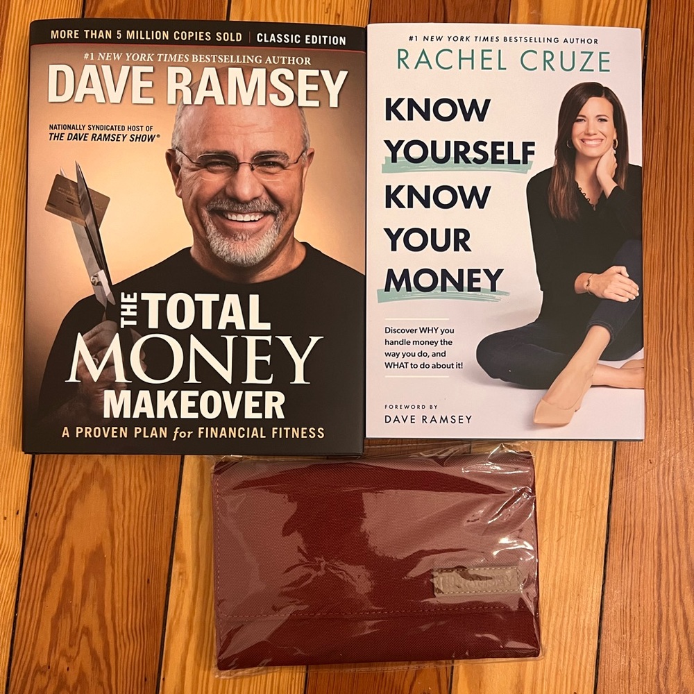 Dave Ramsey & Rachel Cruze Financial Freedom Hardcover Books / Envelope System
